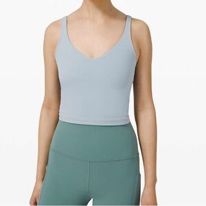 Lululemon align tank top cropped chambray size 8